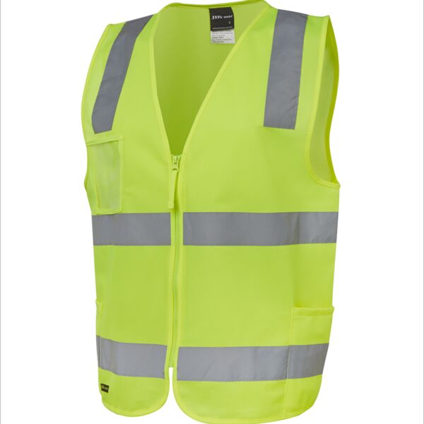 JBs Wear Hi Vis Zip Safety Vest (D+N)  Thumbnail