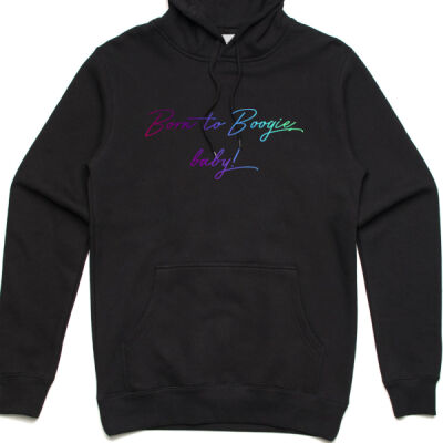 Born to Boogie Hoodie - Rainbow Font Thumbnail