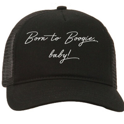 Born to Boogie Mesh Trucker Cap - White Font Thumbnail