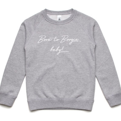 Born to Boogie BIG KIDS Jumper/Sweater - White Font Thumbnail