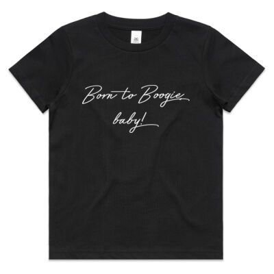 Born to Boogie BIG KIDS T-Shirt - White Font Thumbnail