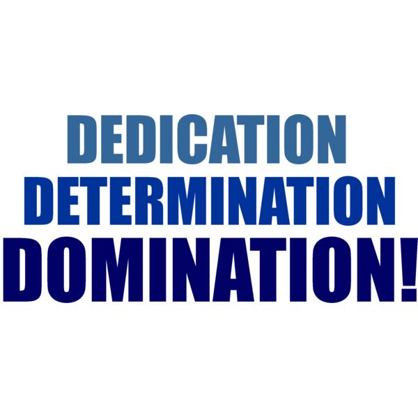 Dedication Determination Domination Thumbnail