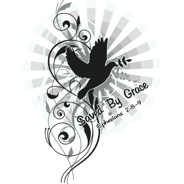 Saved By Grace BLACK GREY DOVE Thumbnail