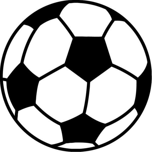 Soccer ball black white Thumbnail