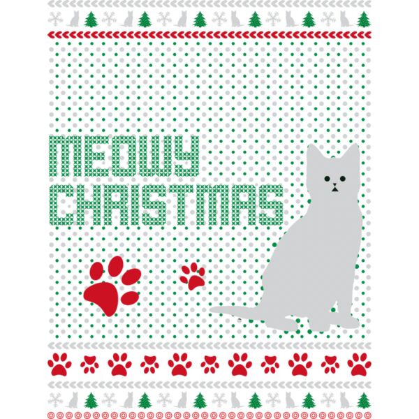 Meowy Christmas [print size 400 x 500] Thumbnail